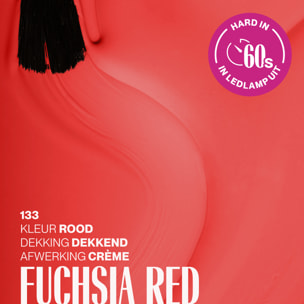 Vernis semi-permanent - 133 Fuchsia Red - 15 ml