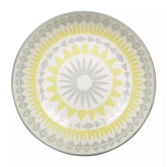 Lot de 6 Assiette creuse jaune - coachella