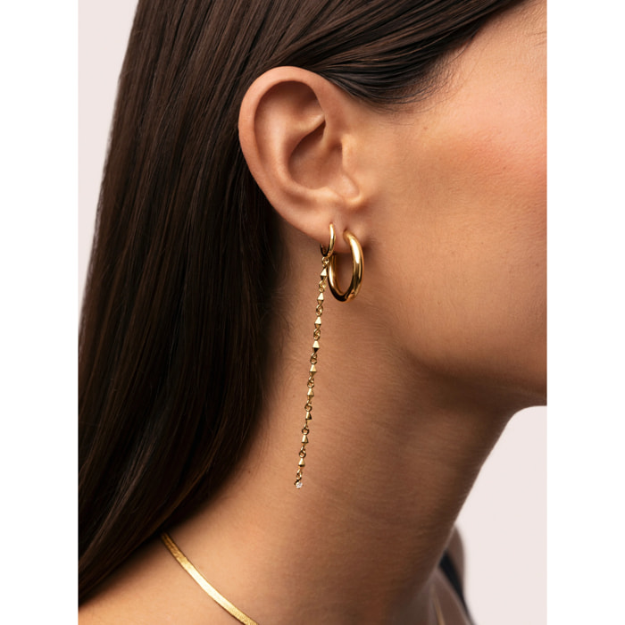 Pendiente Suelto Long Lía Baño Oro