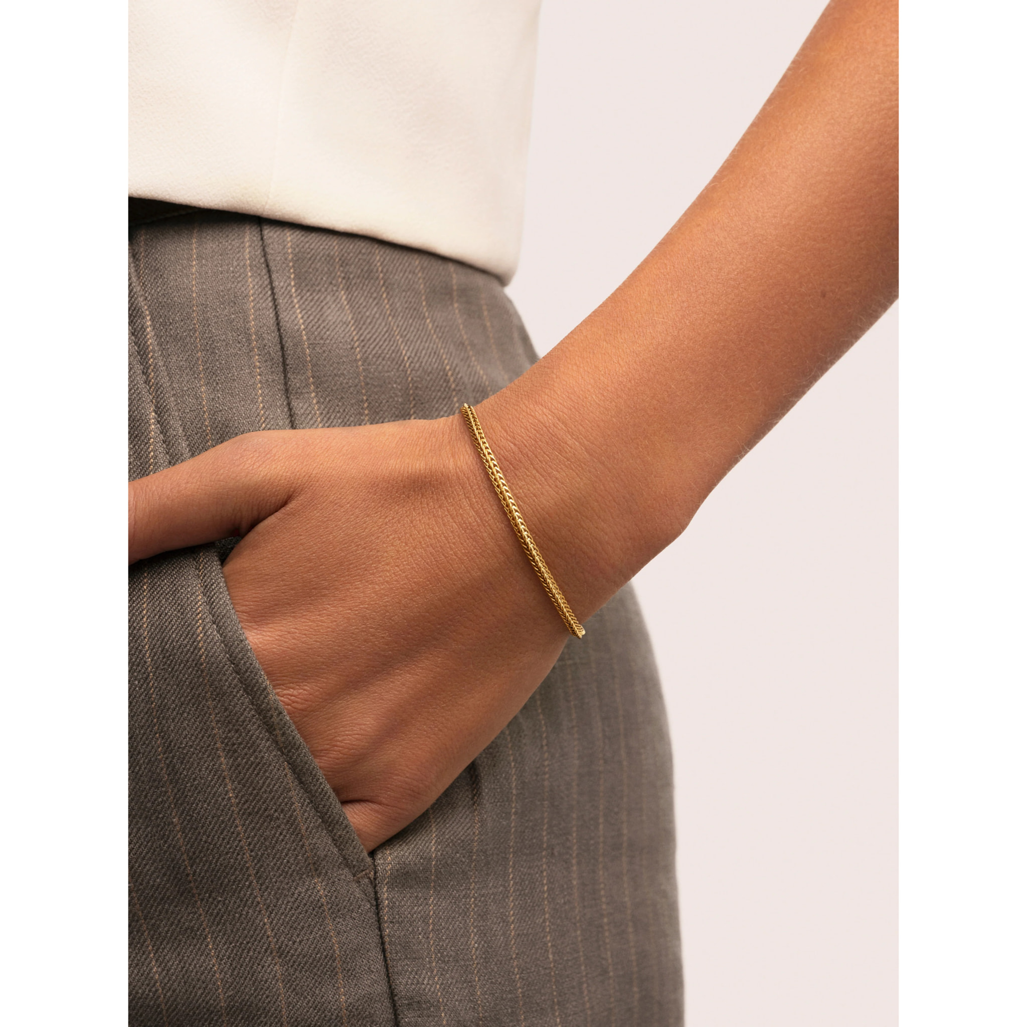 Pulsera Orlina Acero Baño Oro