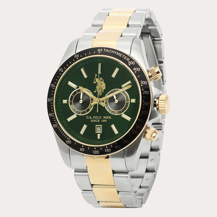 Cronografo U.S. Polo Assn. In acciaio