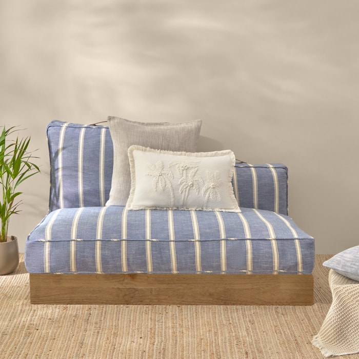 Funda de cojín chill out resistente al agua Rechi color azul Algodón