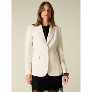 Oltre - Blazer con impunture sartoriali - Bianco