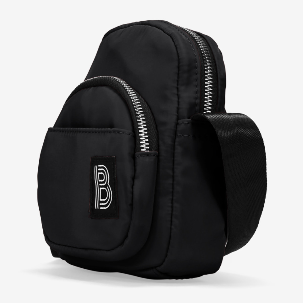 Bolso bandolera negro para móvil