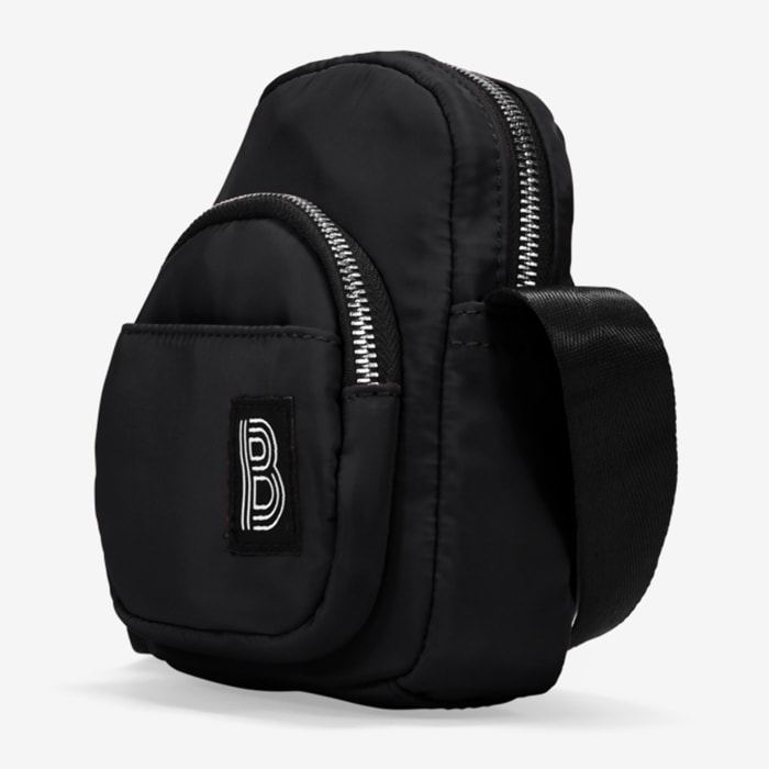 Bolso bandolera negro para móvil