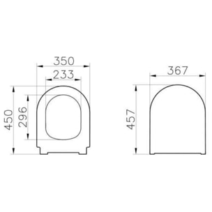 Integra WC sans bride avec abattant softclose (7062-003-6288)