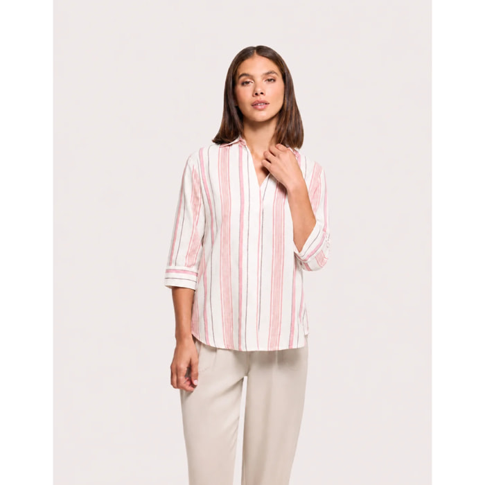 Camisa Media Manga Rosa - Sawira