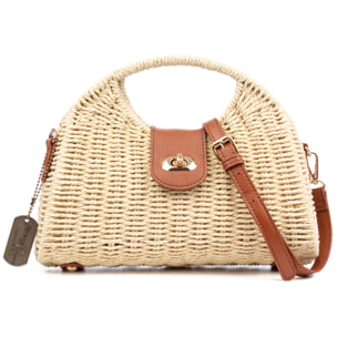 Benna Borsa a mano Donna. Realizzato in paglia intrecciata.