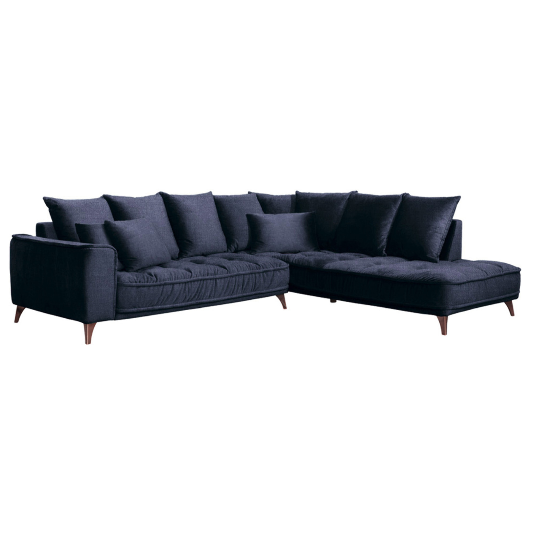Canapé d'Angle Droit Tissu Altamo, 4 Places, Housse Déhoussable, Style Scandinave