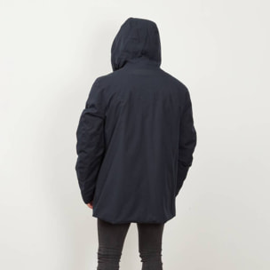 Abrigos Hombre de la marca GEOX  modelo M0421C T2552 M CLINTFORD MD PARKA AZUL