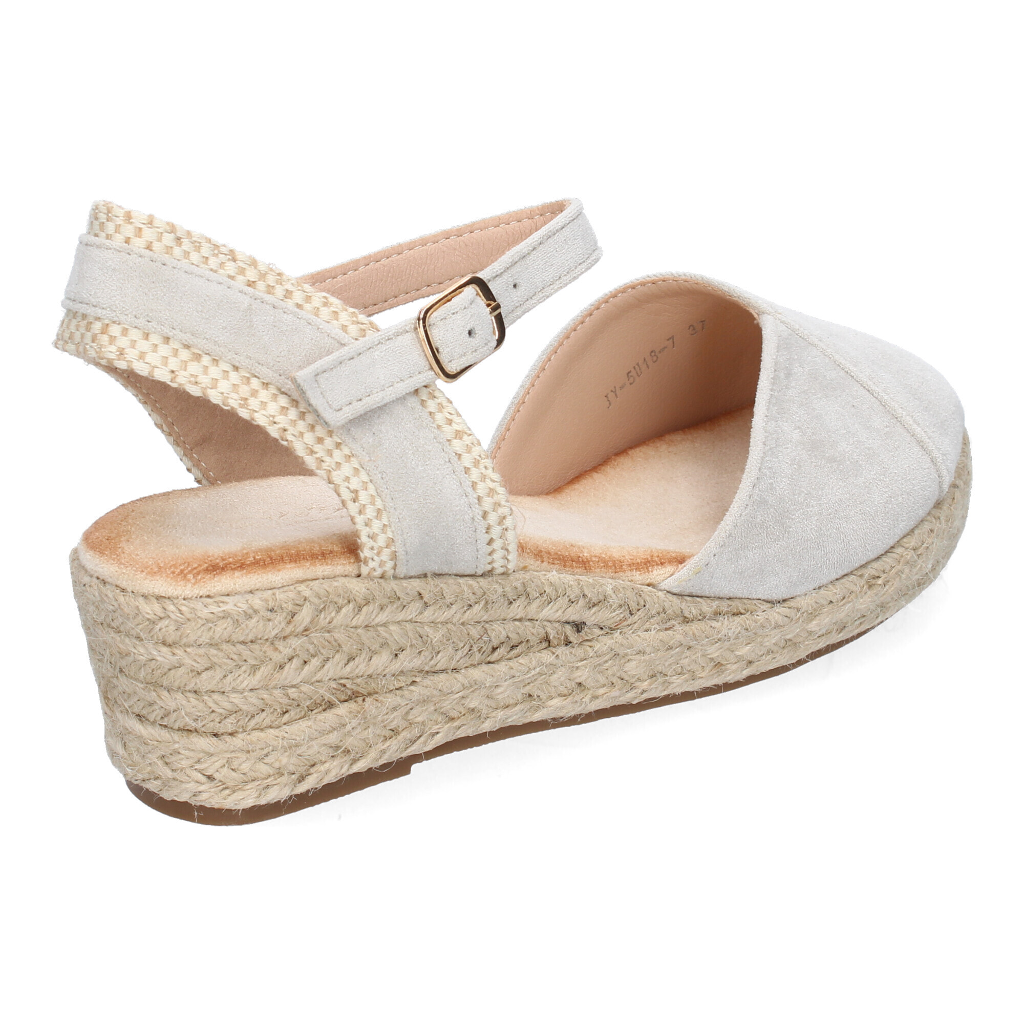 Sandalia de Cuña de Yute para Mujer, Comodas y Elegantes, Diseño Moderno con Tira Decorativa