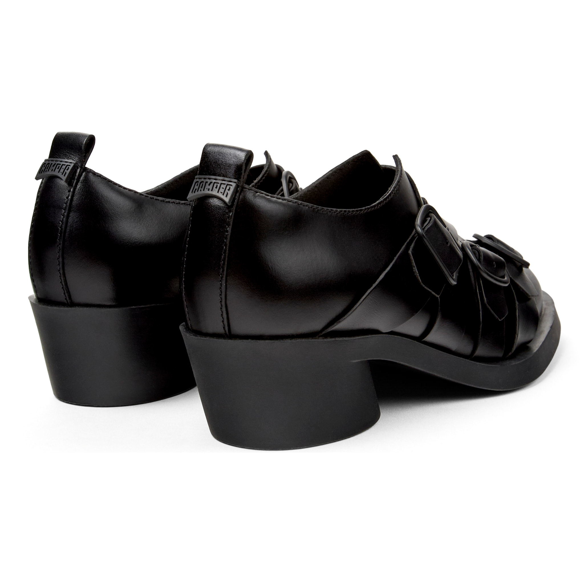 Zapatos de cordones - CAMPER Bonnie Twins - Negro - Cuero liso
