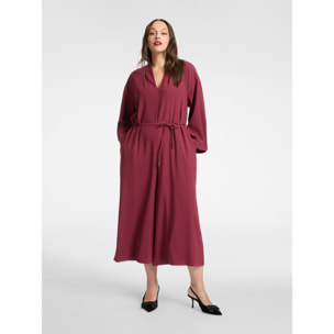 Elena Mirò - Mono de Cady con cinturón - Burgundy