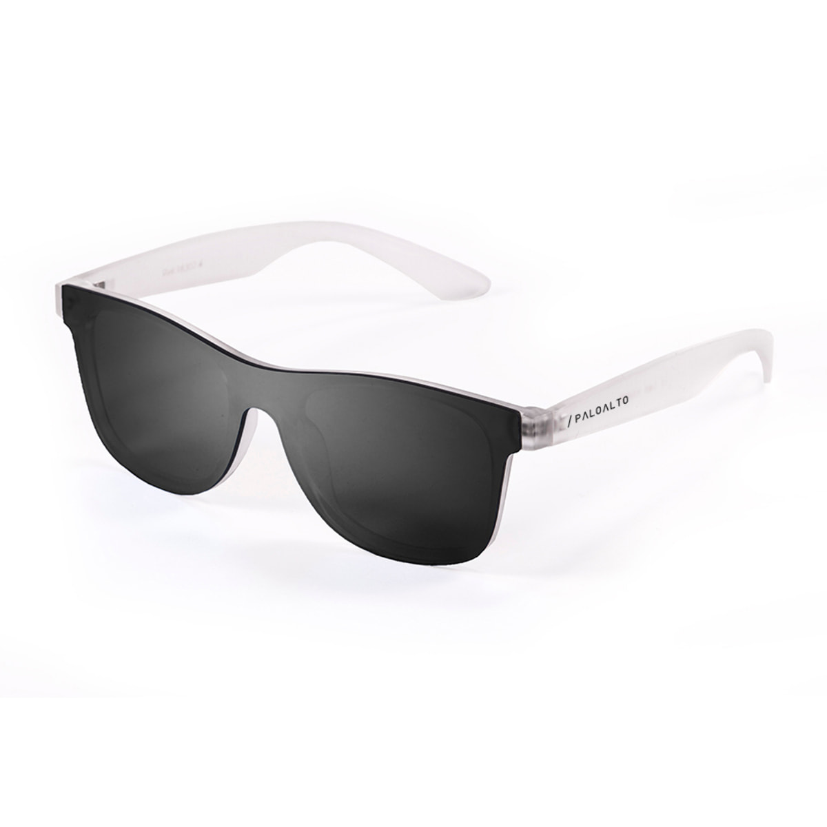 Gafas de sol PALO ALTO DALSTON - Blanco mate transparente / Plana ahumada