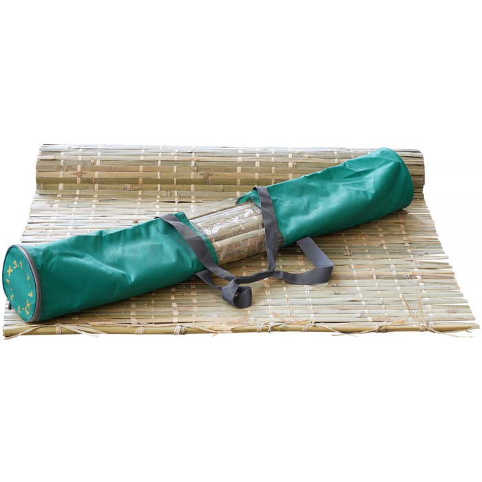 Rouleau de bambou 110 x 310 cm avec fil de coton "Haya"