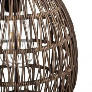 Lampe solaire "Ravi" beige H32cm