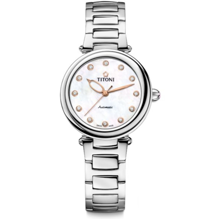Reloj Titoni 23978S-622 Mujer Analogico Automatico con Correa de Acero inoxidable