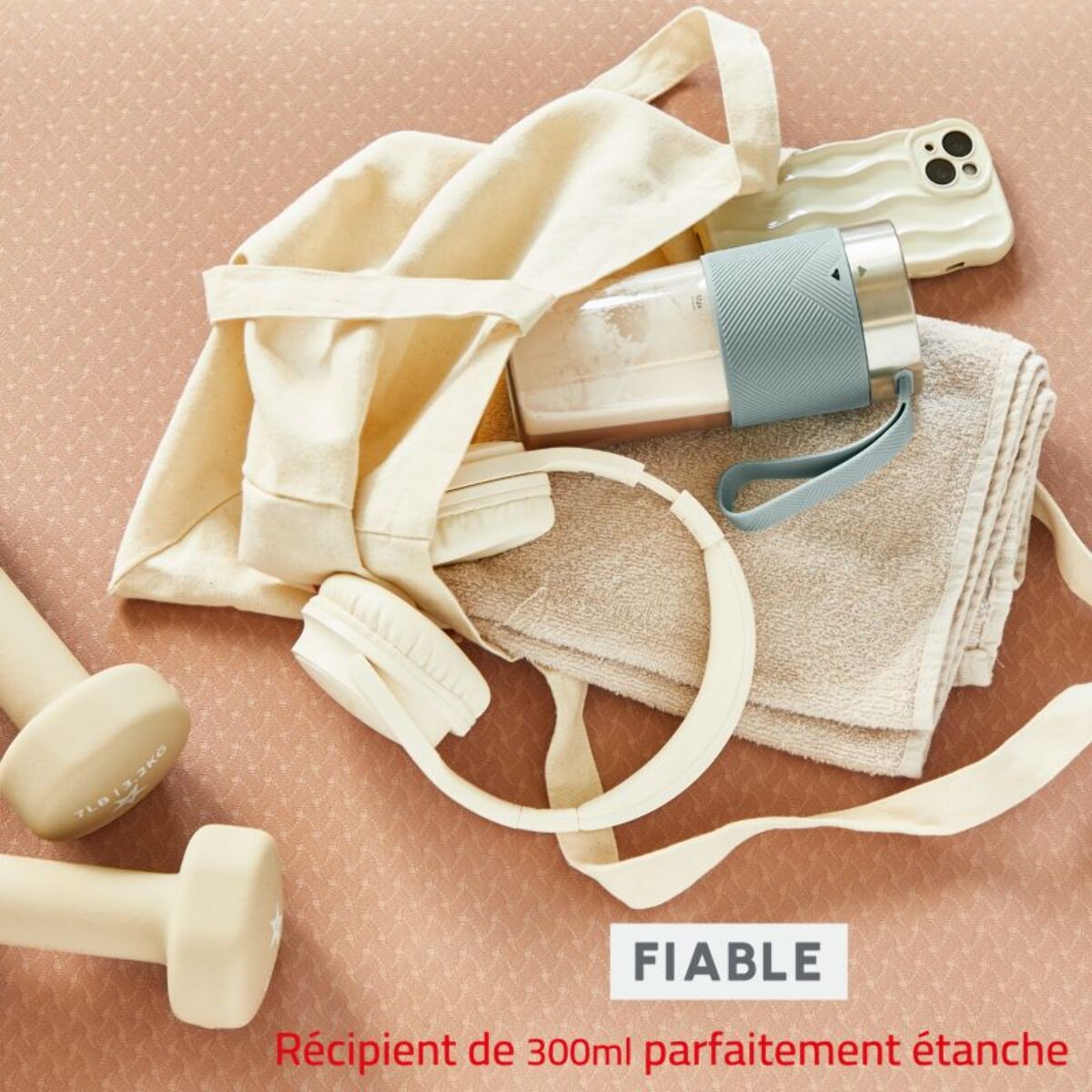 Blender MOULINEX LM1C0410 Mini Blender portable Lightmix