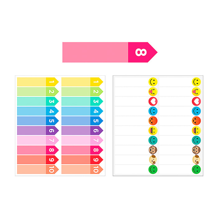 PACK 24 UNIDADES ETIQUETAS ADHESIVAS PERSONALIZABLES DECORADAS DISEÑO FLECHA (SET 2 UDS)