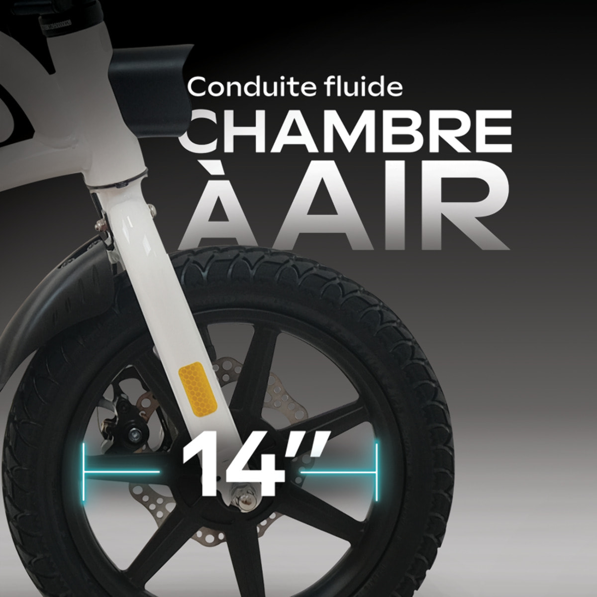 Draisienne UrbanGlide e-bike 140 WHITE - Roues 14'' - 250W - 5Ah