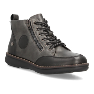 Botines casual mujer con cremallera lateral