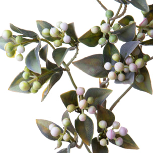 Rametto con Bacche 60 Cm - Pezzi 12 - 10X60X2cm - Colore: Grigio - Bianchi Dino - Piante Artificiali