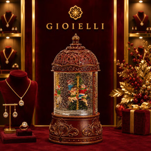 Carossello natale con led+musica+movimento - Pezzi 1 - ALTRO - Bianchi Dino SpA