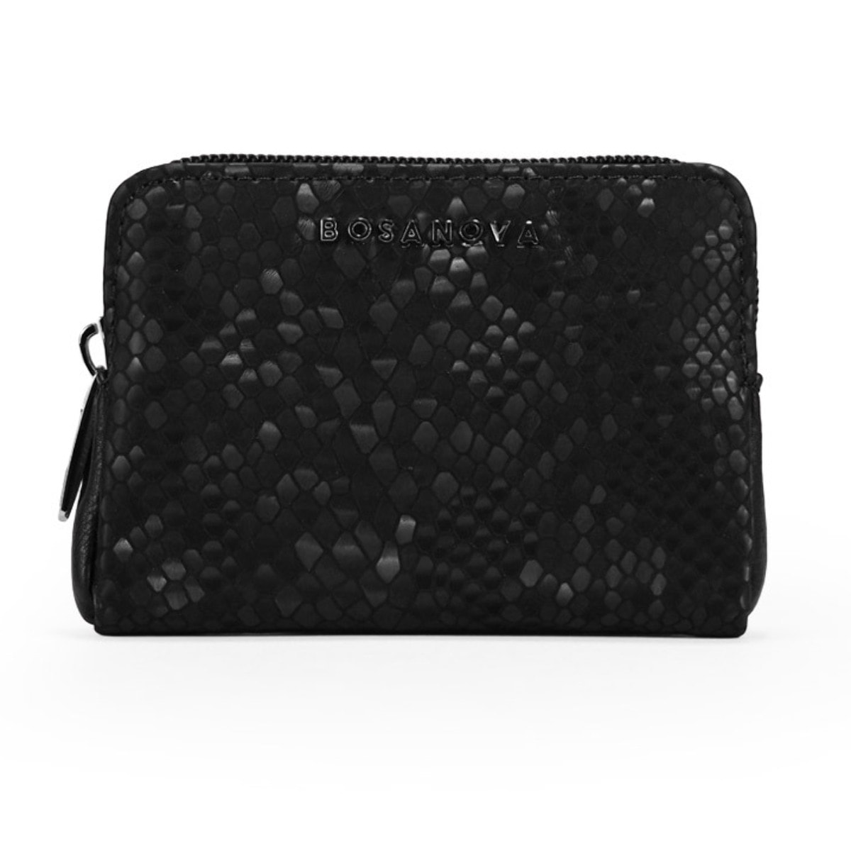 Monedero negro con estampado