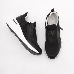 SNEAKERS RETE CHOCOLA' NERO