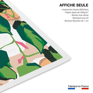 Poster green touch Affiche seule