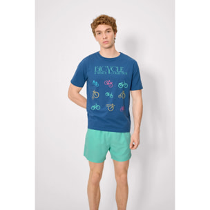 T-shirt a maniche corte Blu