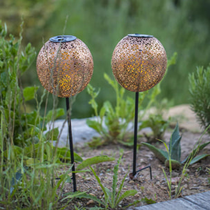 2 Balise solaire à piquer AGADIR H45CM