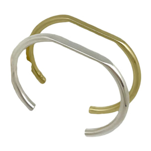 Pack pulseras combo Tubular plata_oro