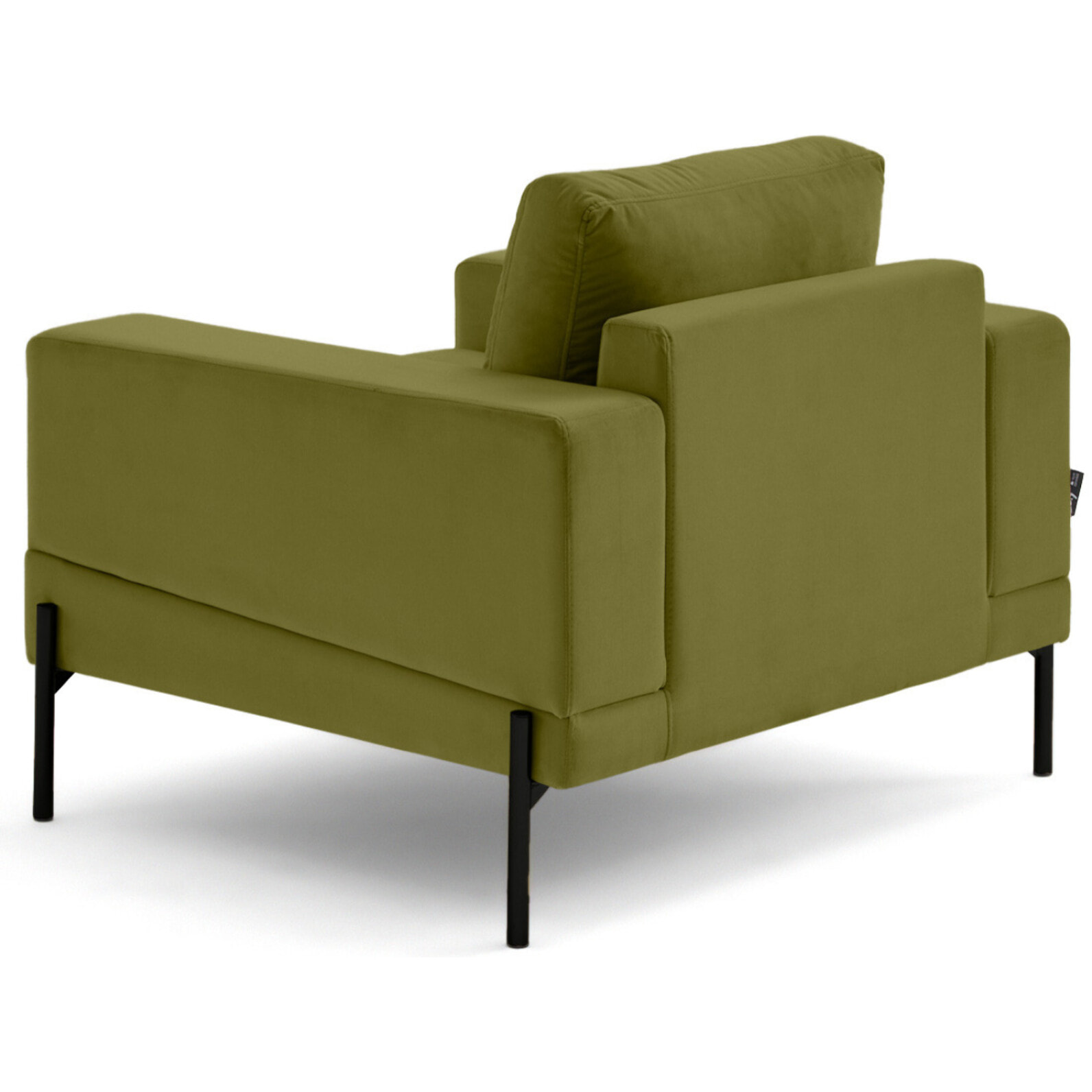 Isaure - fauteuil en velours - Vert Olive