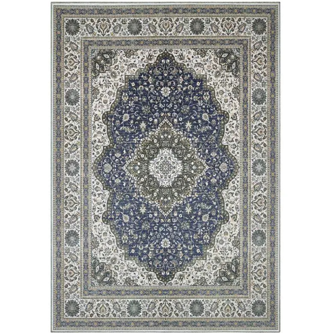 Tappeto nain blu classico salotto sala ingresso