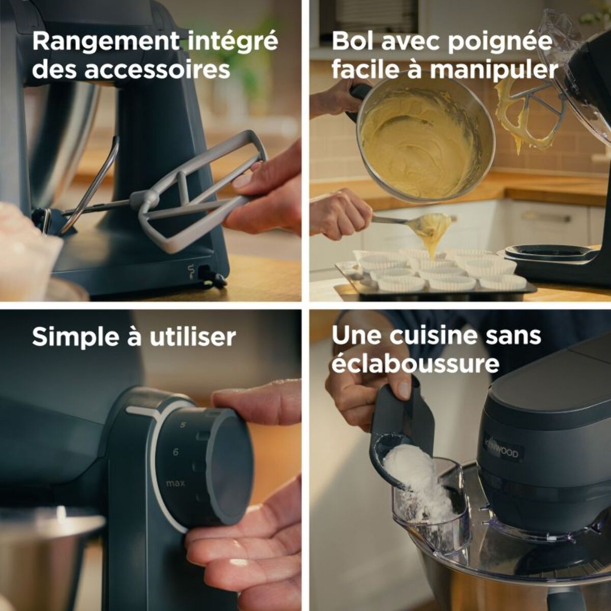 Robot pâtissier KENWOOD MULTI-TASKER KHC30.070GY
