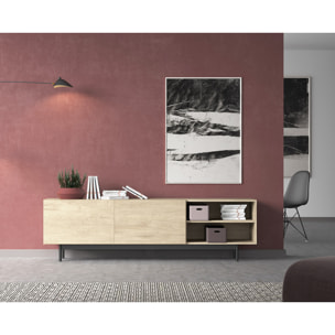 Bajo tv Printed roble claro 52x180x44 cm