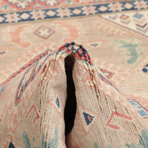 Tapis salon géométrique, noué main en laine, INEK
