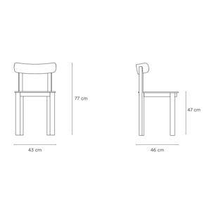 Silla Hug gris claro 2P/Caja