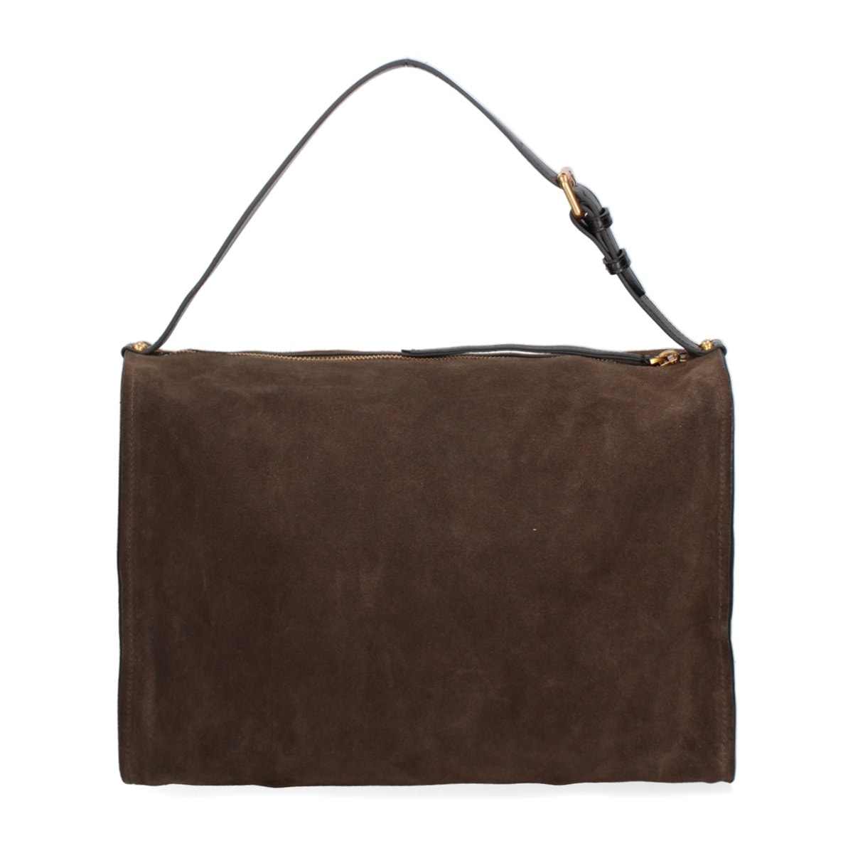 Borsa a spalla da donna Made in Italy - Modello Cielia Pro - Pelle scamosciata - 35.0 x 23.0 x 14.0 cm