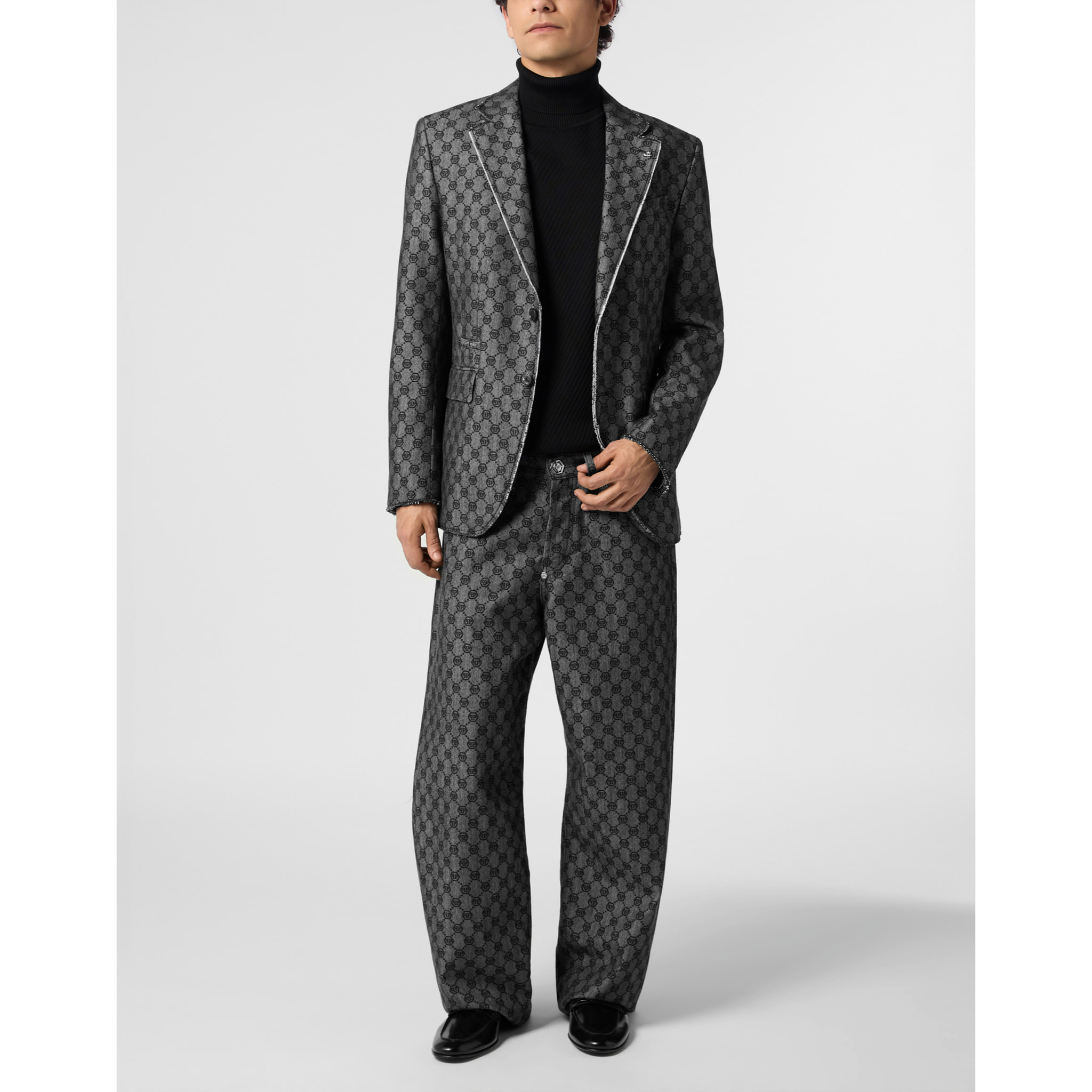 PHILIPP PLEIN Miami Vice Fit Blazer Jacquard Monogram