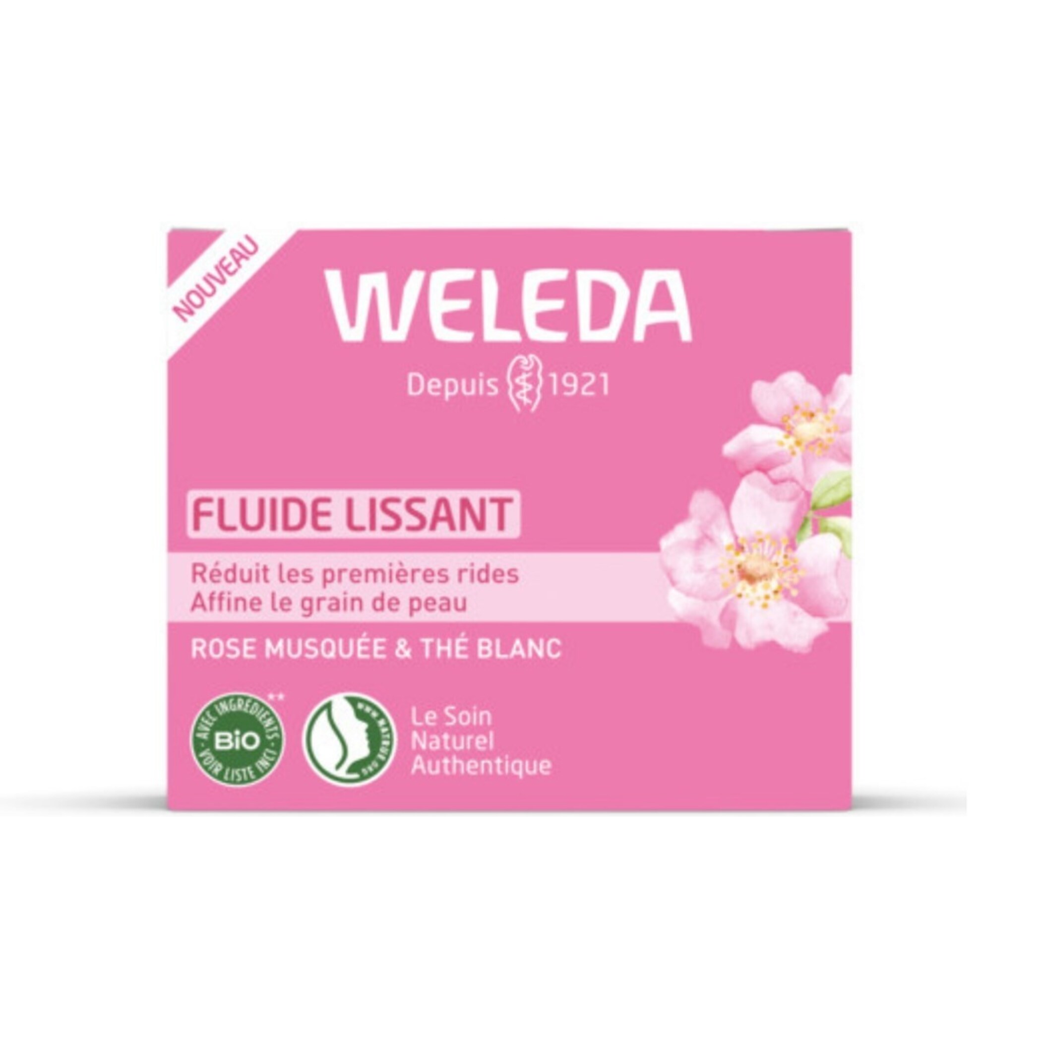 WELEDA - Lot Fluide lissant Rose musquée & Thé blanc et Contour des yeux