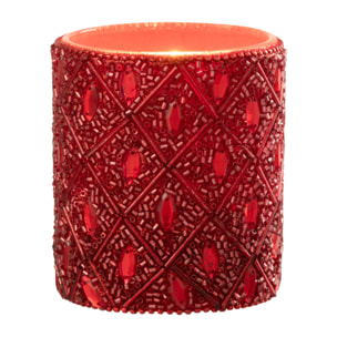 J-Line photophore - verre - rouge - large