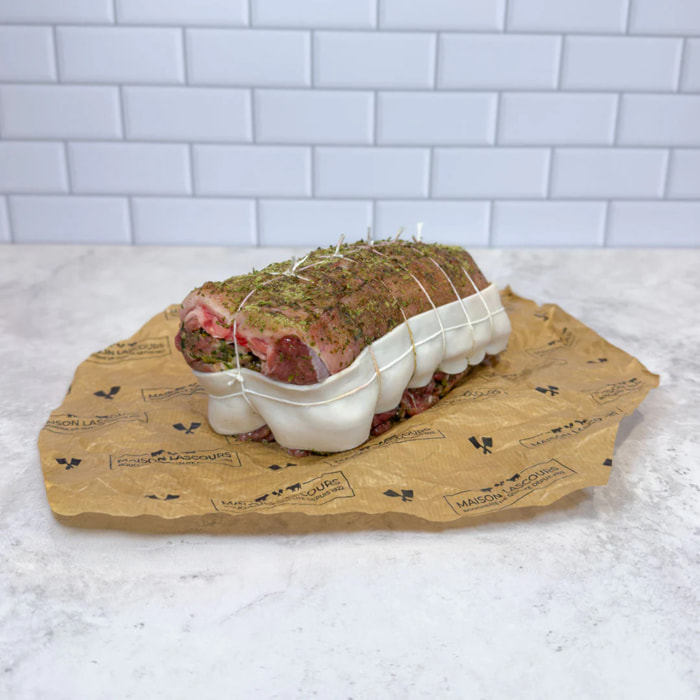 Rôti d'Agneau farci à l'Ail des Ours