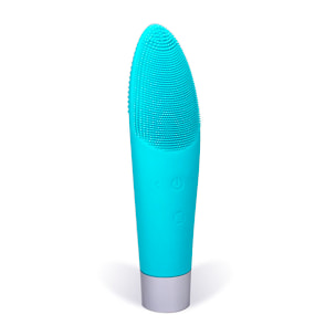 Spazzola elettrica in silicone per la pulizia del viso, massaggiatore e rasoio per zone delicate.