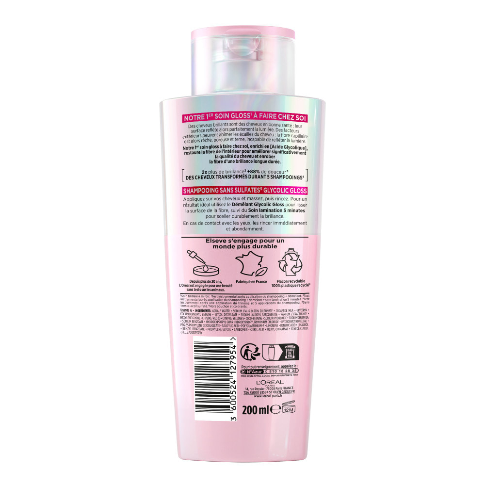 L'Oréal Paris Elseve Glycolic Gloss La Routine Complète des Cheveux Ternes