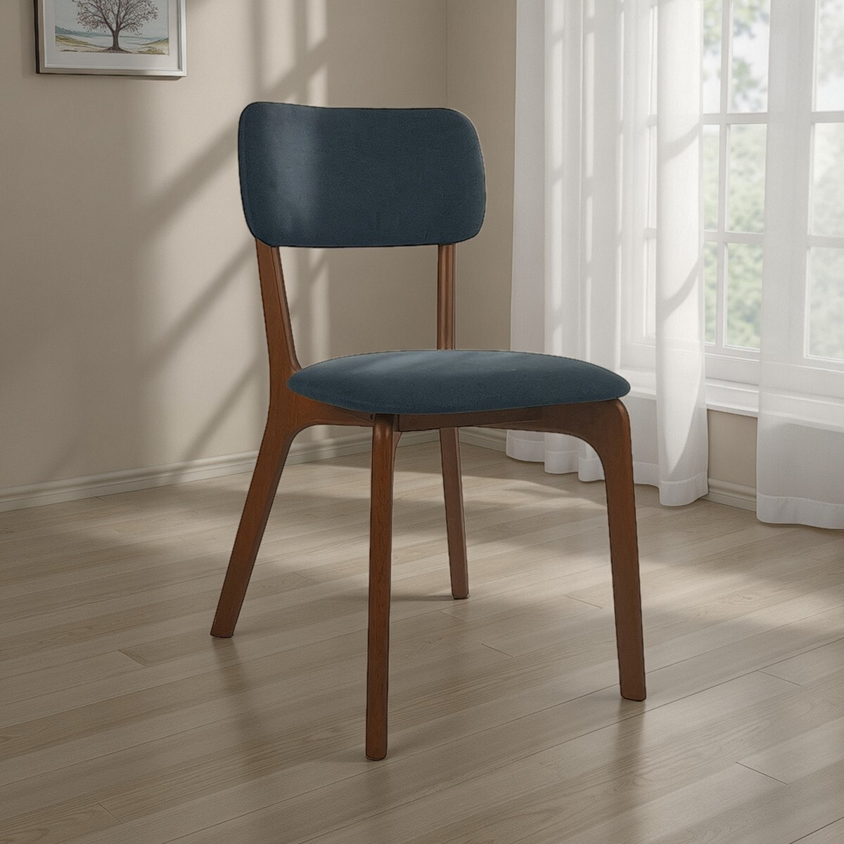 Tomasucci Ensemble de 2 chaises AGATA en bois foncé