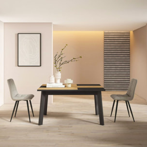 Mesa de comedor Naira 140 Negro Roble Negro