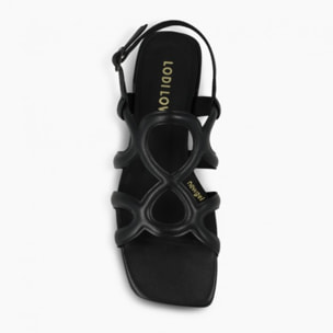 SANDALIAS NEGRAS KON5355