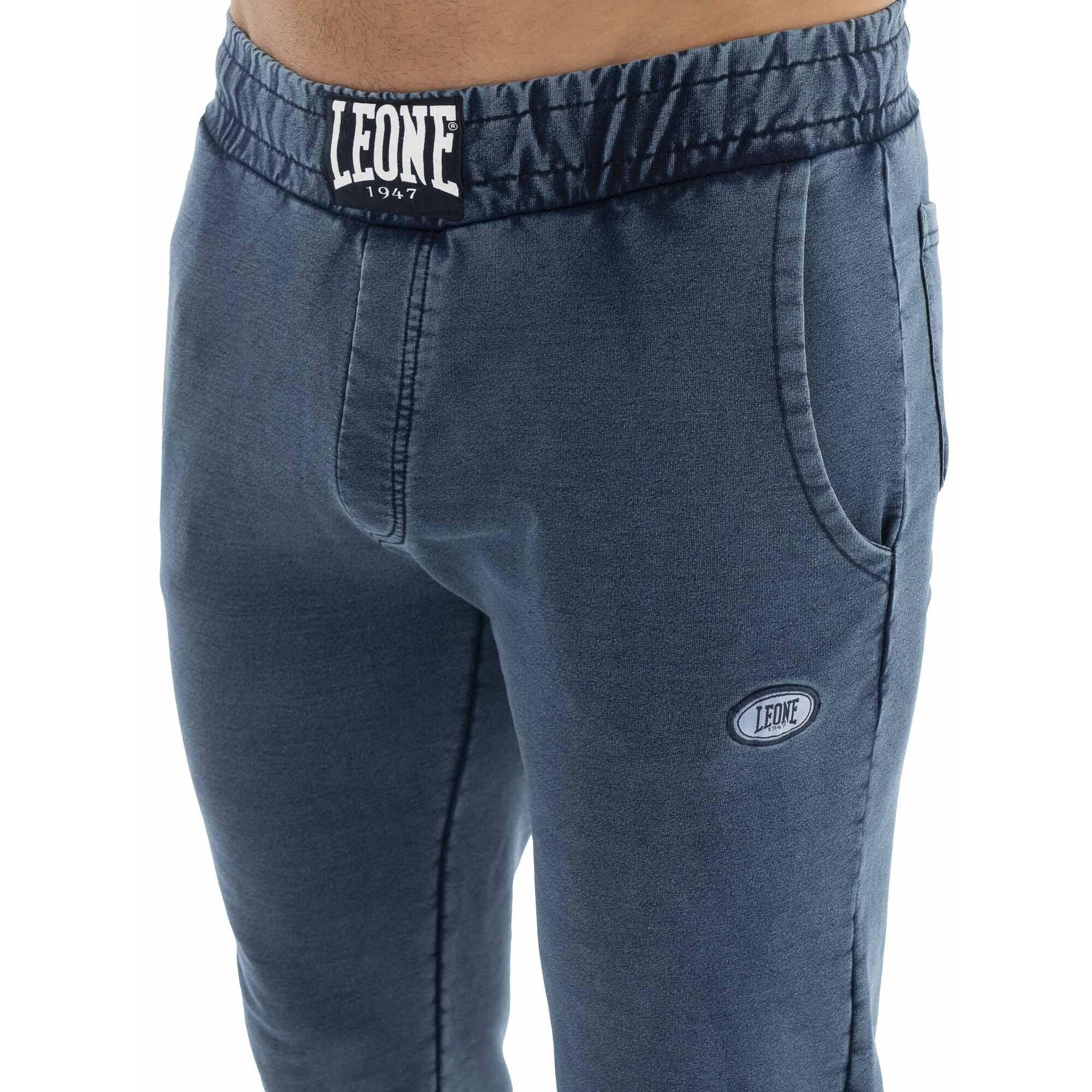 Pantaloni sportivi da uomo non garzati Leone Denim